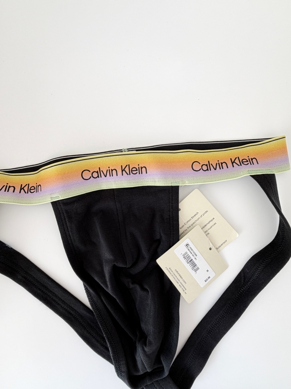 Calvin Klein Icon Cotton Stretch Pride Jock Strap - Picture 5 of 5